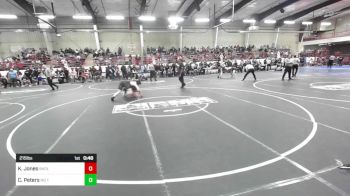 215 lbs Consi Of 4 - Kameran Jones, Badlands WC vs Cj Peters, No Team