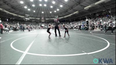 55 lbs Consi Of 16 #2 - River Coffelt, Bridge Creek Youth Wrestling vs Kinsley Siau, Broken Arrow Wrestling Club