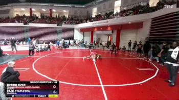 144 lbs Quarterfinal - Dimitri Kizer, Tough N Technical Wrestling Club (TNTWC) vs Cash Stapleton, Oklahoma