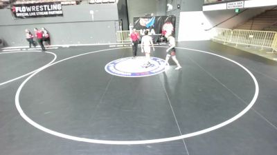 120 lbs Cons. Semis - Andrew Flores, Rough House Wrestling vs Lenix Ortiz, Pounders WC