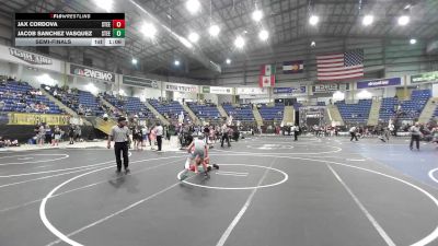 130 lbs Semifinal - Jacob Sanchez Vasquez, Steel City Reloaded WC vs Jax Cordova, Steel City Reloaded WC
