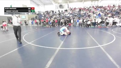 142 lbs Champ. Round 1 - Brody Taylor, Team Prestige Wrestling vs Alex Mateaki, Champions Wrestling Club
