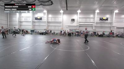 76 lbs Round 5 - Francis Ogden, Capital City Wrestling Club vs Mikeal Jones, CWA
