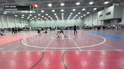 126 lbs Consi Of 64 #2 - Rory Moore, NC vs Jackson Rush, TX