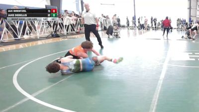 106 lbs Consi Of 64 #2 - Jax Brentzel, PA vs Jake Debellis, NY