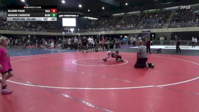 52 lbs Round Of 16 - Blaine Page, Woolwich Twp vs Mason Christie, Mahwah