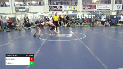 S-102 lbs Consi Of 16 #2 - Dylan O`Kelly, MI vs Trevor Carl, PA