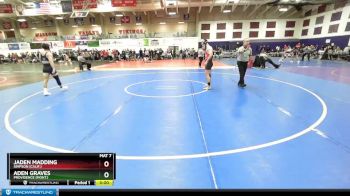 157 lbs Champ. Round 2 - Aden Graves, Providence (Mont.) vs Jaden Madding, Simpson (Calif.)