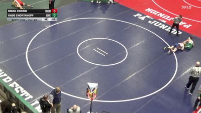 124 lbs Consi Of 16 #2 - Brian Corbin, Wyoming Seminary vs Kade Chortanoff, Lower Dauphin