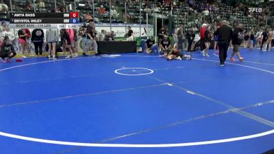 110 lbs Semis - Amya Bass, Sebolt Women's Wrestling vs Brystol Wiley, Sebolt Women's Wrestling