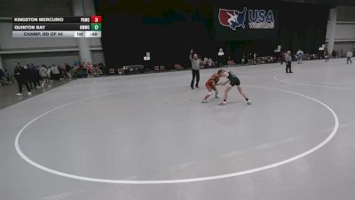 75 lbs Champ. Rd Of 64 - Kingston Mercurio, Peterson Grapplers Wrestling Club vs Quinton Bay, Open Mats Wrestling Club