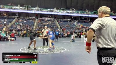 235 lbs Semifinal - Nyema George, Havelock vs Kimberly Talton, Madison 