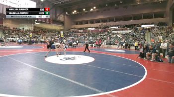 6A 100 lbs Cons. Semi - Analisa Bahner, Bentonville West vs Isabella Totten, Conway