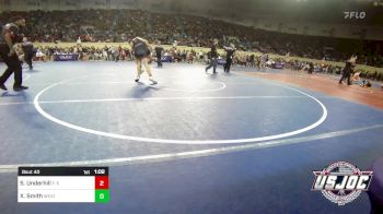 130 lbs Round Of 16 - Slayter Underhill, F-5 Grappling vs Xander Smith, Weatherford Youth Wrestling