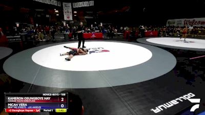 108 lbs Cons. Round 3 - Kameron Osungboye Haynes, Cougar Youth Wrestling vs Micah Vera, Beat The Streets - Los Angeles