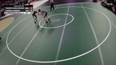 Champ. Round 1 - Jameiah Johnson, Bellevue East Girls vs Samantha Barajas-Moreno, Omaha Northwest Girls