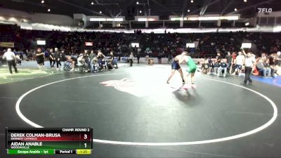 285 lbs Champ. Round 2 - Derek Colman-Brusa, Kennedy Catholic vs Aidan Anable, Woodinville