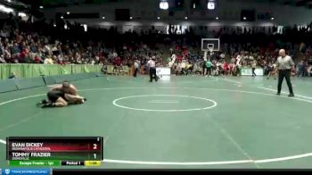 113 lbs Quarterfinal - Evan Dickey, Indianapolis Cathedral vs Tommy Frazier, Zionsville