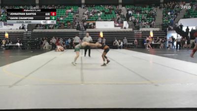 1A-4A 132 Cons. Semi - Gavin Crawford, Ashville vs Johnathan Santos, Alexandria HS