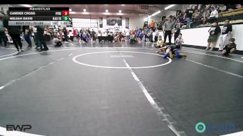 76 lbs Rr Rnd 2 - Camden Cross, Verdigris Youth Wrestling vs Nelijah Davis, Black Fox Wrestling Club