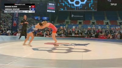 125 lbs Champ. Rd Of 128 - Maggie Olson, MN vs Abbigail Staples, TX