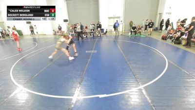 100 lbs Champ. Round 2 - Caleb Weldon, Montana vs Beckett Berglund, Utah