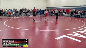 152 lbs Champ. Round 2 - Ty Yackley, Tracy-Milroy-Balaton-Westbrook-Walnut-Grove vs Berent Kosbab, Fairmont-Martin County West