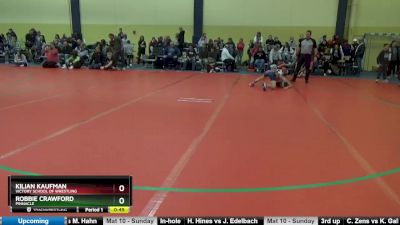 90 lbs Cons. Round 3 - Kilian Kaufman, Victory School Of Wrestling vs Robbie Crawford, Pinnacle