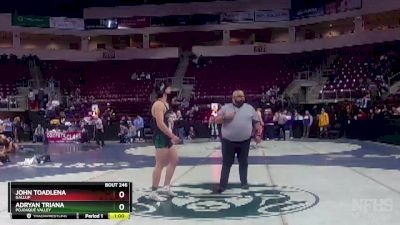 4A 172 lbs Cons. Round 2 - Adryan Triana, Pojoaque Valley vs John Toadlena, Gallup