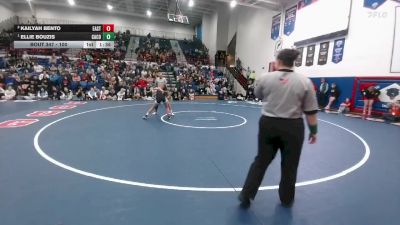 100 lbs 1st Place Match - Ellie Bouzis, Campbell County vs Kailyah Bento, Cheyenne East