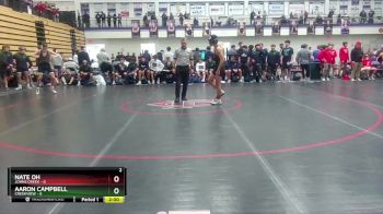 138 lbs Round 1 (16 Team) - Aaron Campbell, Creekview vs Nate Oh, Johns Creek