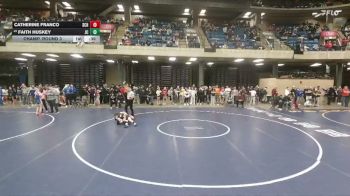 100 lbs Champ. Round 3 - Faith Huskey, Johnston City vs Catherine Franco, Schaumburg