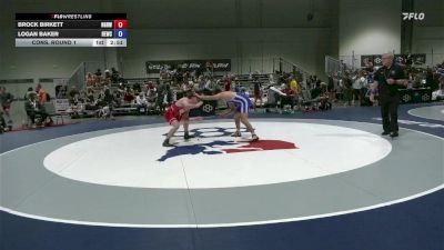 74 lbs Cons. Round 1 - Brock Birkett, NorCal Gold Rush Wrestling Academy vs Logan Baker, Husky Elite Wrestling Club