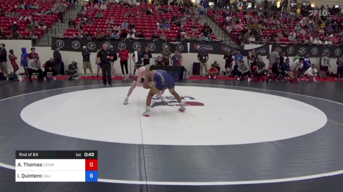 57 kg Rnd Of 64 - Aydan Thomas, Cowboy Wrestling Club vs Isaiah ...