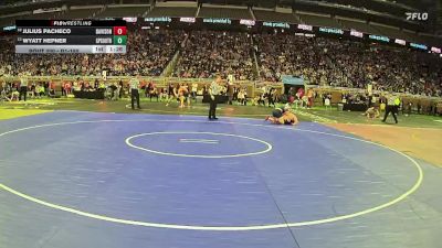 D1-150 lbs Quarterfinal - Wyatt Hepner, Grosse Pointe South HS vs Julius Pacheco, Davison HS