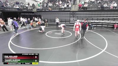 178 lbs Champ. Round 1 - Tanner Glisman, Riverton High School vs Phil Holland, Murray High School