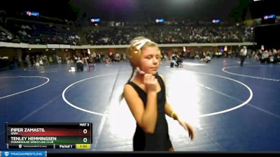 95 lbs Round 2 - Tenley Hemmingsen, Powerhouse Wrestling Club vs Piper Zamastil, Iowa