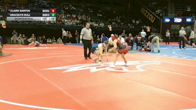 170 Class 1 lbs Quarterfinal - Claire Barton, Maysville vs Gracelyn Bull, Marshfield