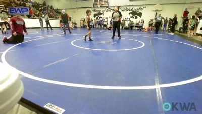 64 lbs Rr Rnd 3 - Tucker Tate, Grove Takedown Club vs Caleb Robertson, Wagoner Takedown Club