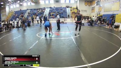 150 lbs Round 3 (8 Team) - Jayke Facella, Wellington vs OWEN NAPPI, Riverview WC