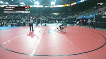 5A 106 lbs Quarterfinal - Tyler Wood, Sandpoint vs Cruz Knopp, Lakeland