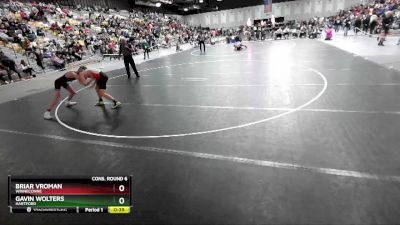 113 lbs Cons. Round 6 - Briar Vroman, Winneconne vs Gavin Wolters, Hartford