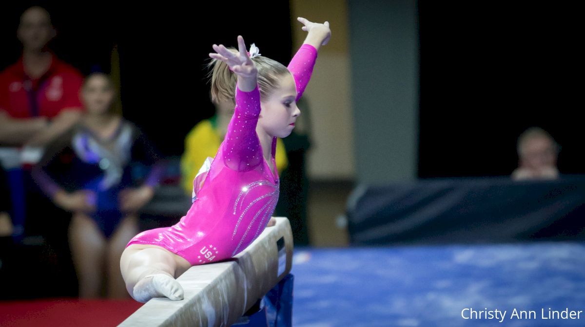 Ragan Smith Performs Beam Solo in Dallas Show of Kellogg's Tour