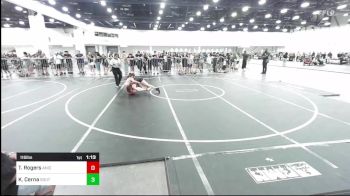 116 lbs Quarterfinal - Taylor Rogers, Aniciete TC vs Kamila Cerna, Southwest Stallions WC