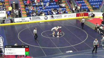 252 lbs Semifinal - Caleb Tyler, Delone Catholic vs Hunter Stoak, Lower Dauphin