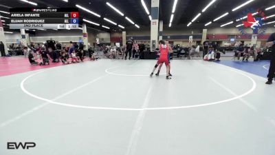 71 lbs 2nd Place - Ariela Infante, All American Wrestling Club vs Elijah Rodriguez, All American Wrestling Club