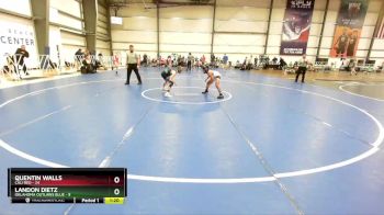 80 lbs Rd# 5- 3:45pm Friday Final Pool - Landon Dietz, Oklahoma Outlaws Blue vs Quentin Walls, Cali Red