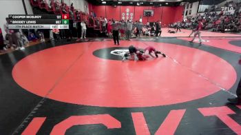 106 lbs 7th Place Match - Brodey Lewis, MILTON (WI) vs Cooper McElroy, TUTTLE (OK)