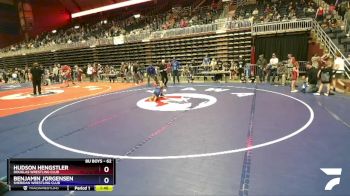 62 lbs Semifinal - Hudson Hengstler, Douglas Wrestling Club vs Benjamin Jorgensen, Sheridan Wrestling Club