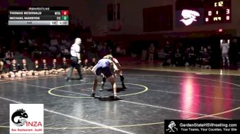 144 lbs Thomas McDonald, Mt. Olive vs Michael Marston, Pope John Xxiii